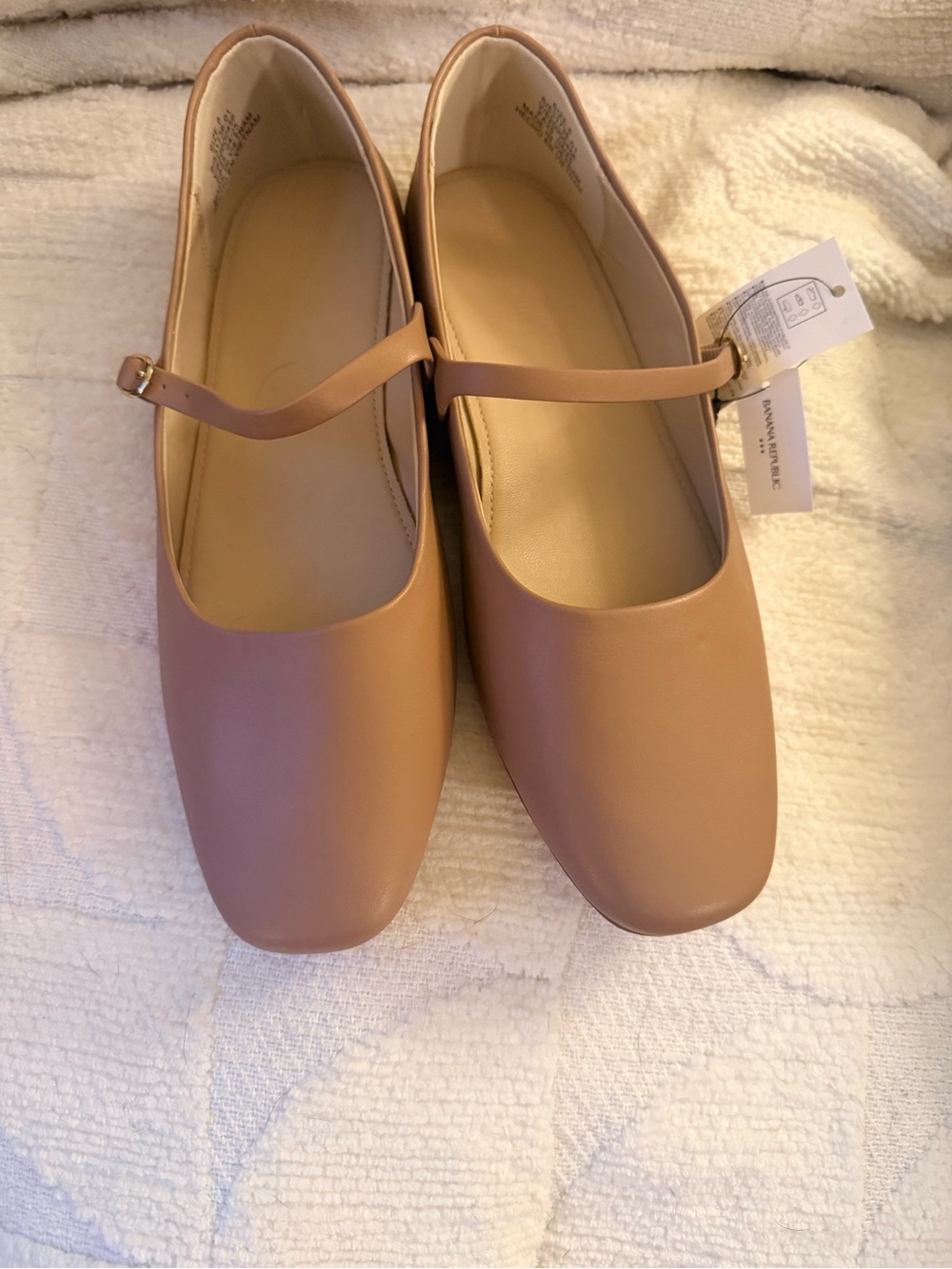 Banana Republic Factory Tan Mary Jane Flats